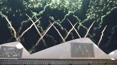 WAM PHOTO - ABU DHABI - UNITED ARAB EMIRATES - 19NOV2015 - Children playing traditional games at UAE pavilion on the opening day of the Sheikh Zayed Heritage Festival at Al Wathba in Abu Dhabi. ( Wam)