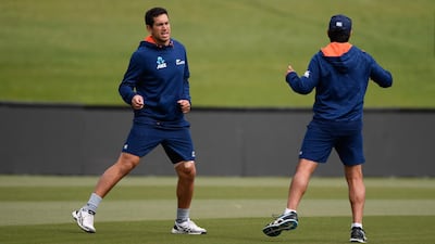 New Zealand batsman Ross Taylor under goes a fitness test ahead of the fifth and final ODI against England on Saturday. Stu Forster / Getty Images