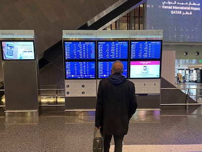 Planes flying to Europe typically head south, away from Iran, then west over Saudi Arabia, data from tracking app Flightradar24 shows. Getty Images