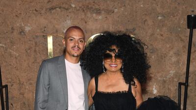 Actor Evan Ross and singer Diana Ross attend the Christian Dior Cruise 2020 show in Marrakech. Getty Images