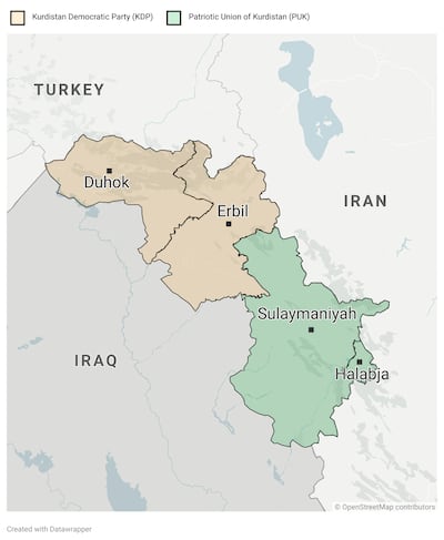 The Kurdish region of northern Iraq