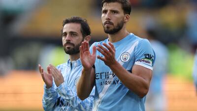 Ruben Dias joined Manchester City from Benfica in 2020. Reuters