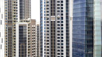 Office rents in Business Bay fell by an average of 4 per cent last year to Dh105 per square foot. Antonie Robertson / The National