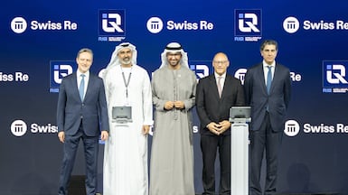 Dr Sultan Al Jaber, Minister of Industry and Advanced Technology, and chairman of RIQ, said the partnership will help reinforce Abu Dhabi's position in the insurance industry. Photo: RIQ