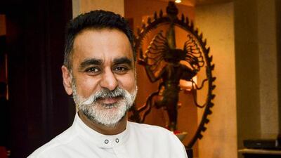 Celebrity chef Vineet Bhatia launching his new cookbook, My Sweet Kitchen, at his Dubai restaurant, Indego by Vineet. Courtesy House of Comms