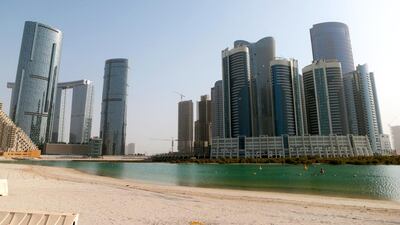 The Shams area on Reem Island, where a large number of individual landlords means rent cuts are more likely. Christopher Pike / The National