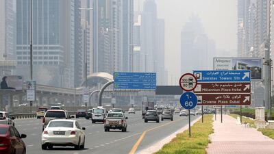 A fall in congestion due to Covid-19 safety measures could impact road safety. Chris Whiteoak / The National