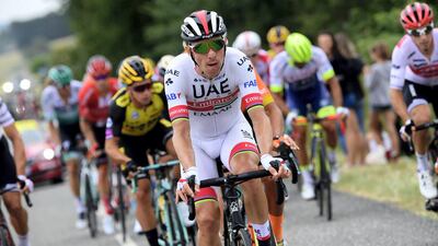 UAE Team Emirates rider Rui Costa on Stage 12, Tolouse - Bagneres de Bigorre.