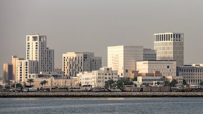 The Doha skyline. Anyone with a World Cup match ticket must be fully vaccinated to gain entry to stadiums. AFP