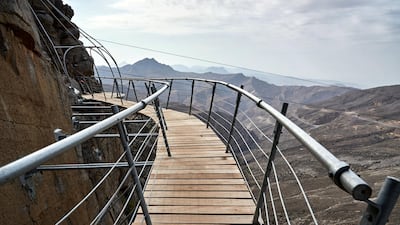 The bridge leading to the Jais Adventure Peak. Eric V. Perales