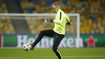 Manchester City’s Joe Hart during training. Action Images via Reuters / John Sibley