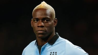 Manchester City striker Mario Balotelli.