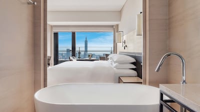 A Sky King Room. Taipei Marriott Hotel is a solid option at competitive rates. Photo: Marriott