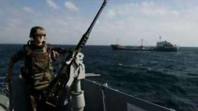 Prompted by concerns about piracy, the French military has begun accompanying cargo ships and stationing elite soldiers and heavy artillery aboard World Food Programme vessels.