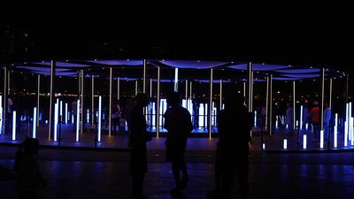 An installation at Al Majaz Waterfront