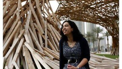 Hind Mezaina is among the Emirati artists whose work has been featured on the Satellite Voices website. Satish Kumar / The National