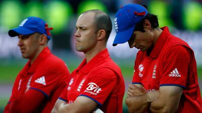 It would have been a disheartening loss for Cook's side. This was the fifth defeat in an ICC tournament final for England following setbacks in the 1979, 1987 and 1992 World Cups and in the 2004 Champions Trophy. Darren Staples / Reuters