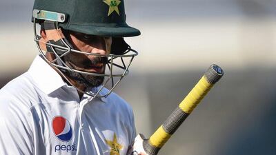 Pakistan's Mohammad Hafeez shown against West Indies in Sharjah on October 7, 2016. AFP