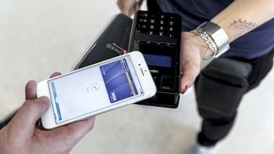 Contactless payment technology is a major part of the Dubai Cashless Strategy. Antonie Robertson / The National