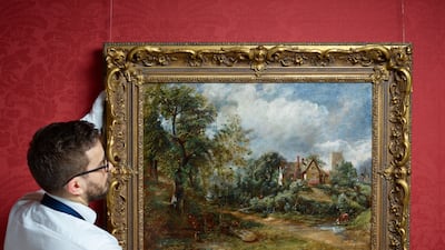 The rediscovered 'The Glebe Farm', painted by John Constable. Photo: Sotheby’s