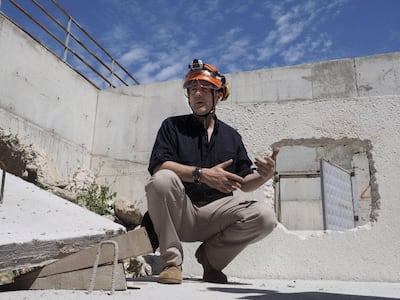 Former British soldier and UN worker James LeMesurier founded the White Helmets in 2013. Alamy