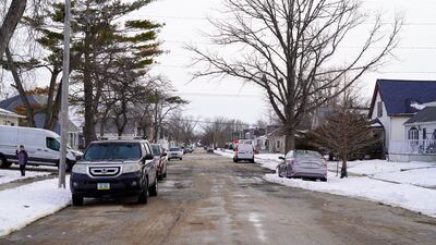 The mosque sits on a quiet residential street in Cedar Rapids, Iowa.
