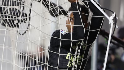 Real Madrid's forward Rodrygo Silva in despair. EPA