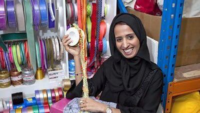 Aysha Butti Al Muhairi is the chief executive and managing director of the fashion-based gift wrapping and services brand, Wrapt. Razan Alzayani / The National