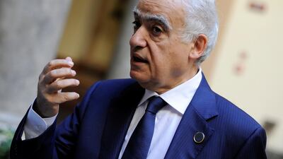 UN envoy to Libya Ghassan Salame ahead of the international peace conference on Libya, in Palermo, Italy, on November 12, 2018. Reuters