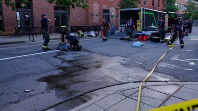 Boulder hazardous materials teams at the scene. EPA