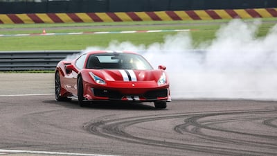 The most startling aspect is the Pista's brakes, which stop the car from 100kph in 29.5 metres. Ferrari