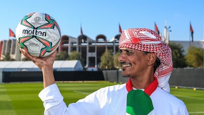 Hareez Al Menhali looks forward to the Asian Cup, four years on his live TV tears. Victor Besa/The National