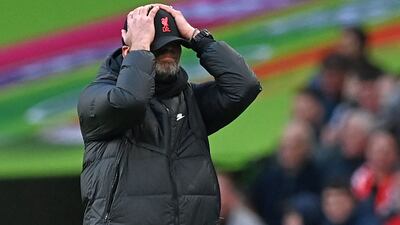 Liverpool manager Jurgen Klopp during the final. AFP
