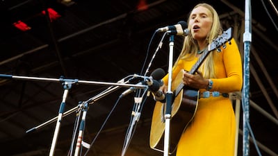 Canadian-American singer-songwriter Joni Mitchell. Redferns