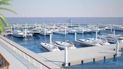 Hidd Al Saadiyat has announced the start of its marina construction. Rendering courtesy Hidd Al Saadiyat
