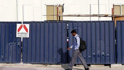 Lillian Tower being constructed in Business Bay by Arabtec. The company's shares rose dramatically this week. Antonie Robertson / The National