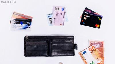 This wallet belongs to Filip, 23, from Macedonia.