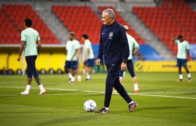 Brazil manager Tite has a decision to make over his selection for the Serbia match. EPA