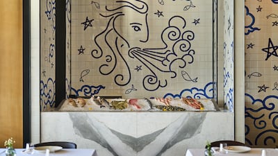 A fresh seafood counter at the venue. Photo: Sebastian Boettcher