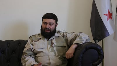 Jaish Al Islam commander, Issam Al Buwaydani in the town of Soussian in Aleppo countryside. Reuters