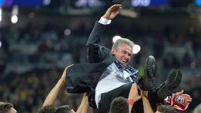 Jupp Heynckes won the treble with Bayern Munich in his final season in charge. Martin Meissner / AP Photo