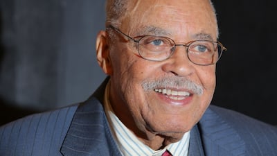 James Earl Jones, who has died at the age of 93, attending a Broadway show in New York, in 2015. AFP
