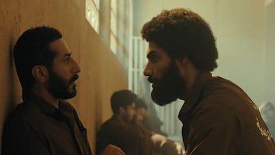 Hamad Al Omani, left, stars as Badr Al Mutairi in the eight-episode series A'wam Aldhalam. Photo: Shasha