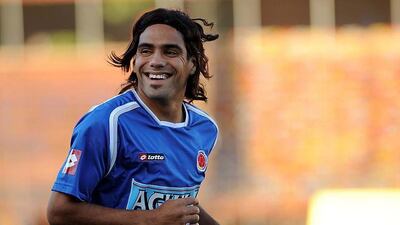 Radamel Falcao has 24 goals for his country Colombia. Raul Arboleda / AFP