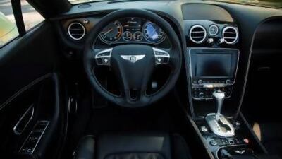 The interior of Bentley's Continental GTC Speed. Photo courtesy of Bentley Motors
