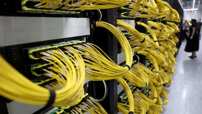 An AI data centre in the UK. Annual global spending on AI infrastructure may reach as much as $1.5 trillion by 2031, Bain says. Reuters