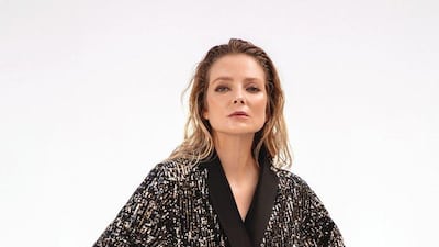 An envelope blouse dress covered with sequins. Courtesy Jean-Louis Sabaji