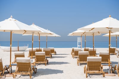 Kai Beach is on one of the UAE's most beautiful beach spots, Saadiyat Island. Photo: Kai Beach Club