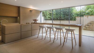 The kitchen-cum-breakfast room with a pantry. Courtesy Savills and TK International