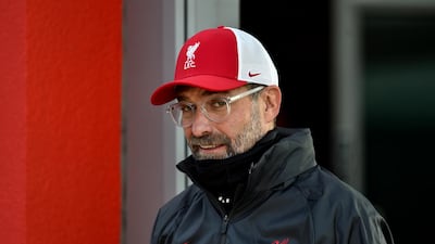 Jurgen Klopp durimng the training session. Getty